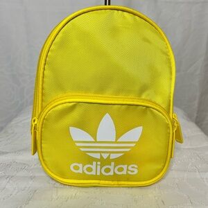 NWOT Adidas Santiago Women’s canary Bright Yellow nylon mesh Backpack.